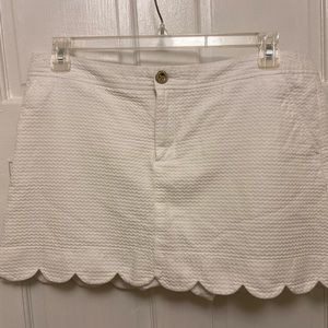Lilly Pulitzer Collette Skort size 14 White
